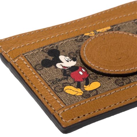 disney x gucci card case wallet|mickey mouse Disney Gucci.